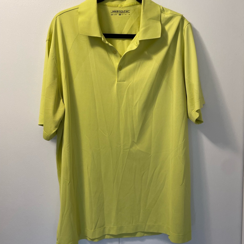 Yellowish Green Mens Polo